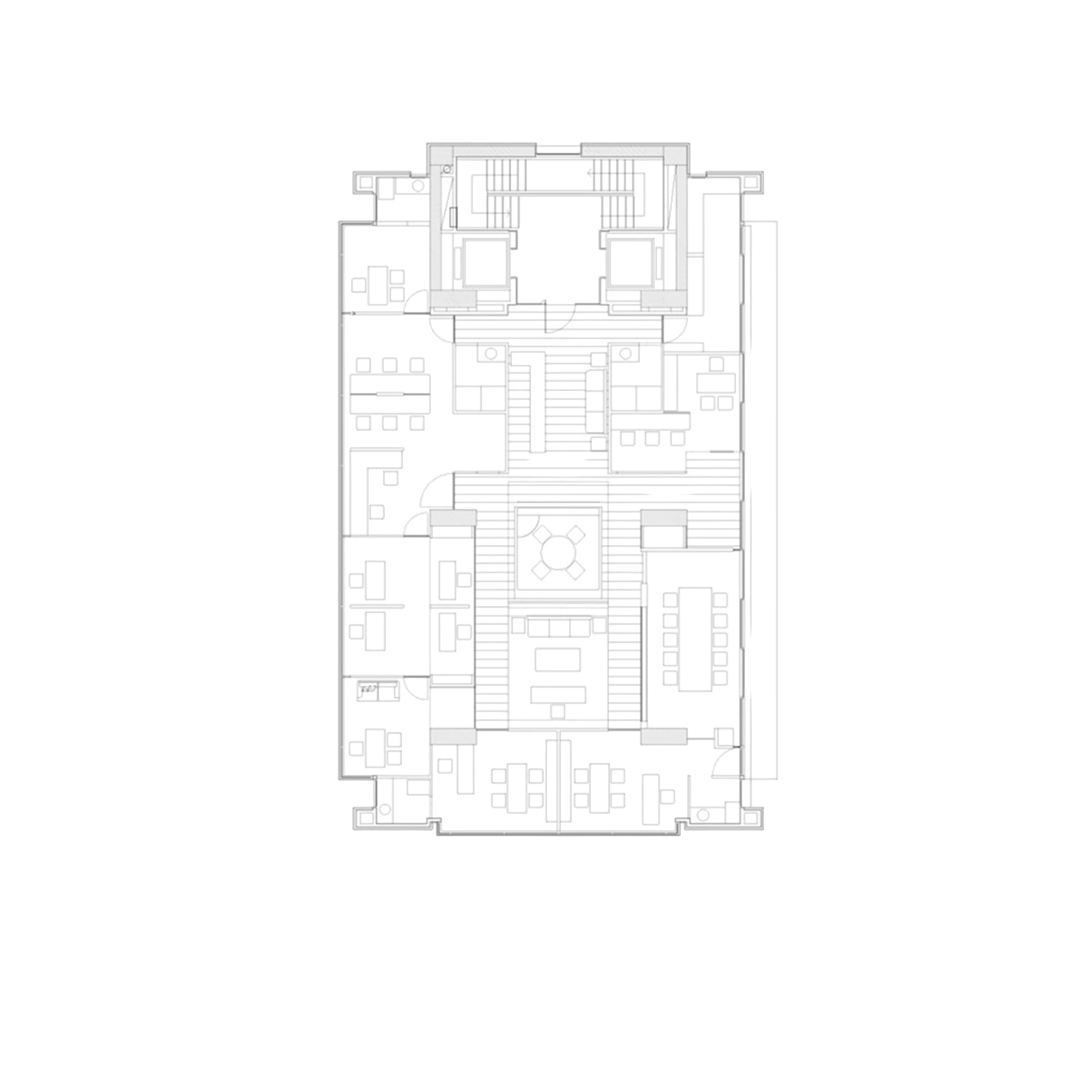 Plan of the intervention: the folded central module
